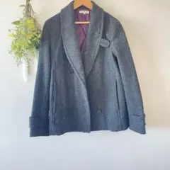 T0215 アーバンリサーチ　コート　Mサイズ　ウール　グレー　長袖　綺麗め