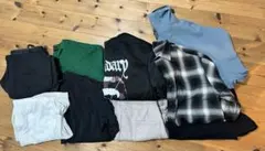 中古着　まとめ売り　ジーンズ　Tシャツ　シャツ　ブルゾン　スウェット