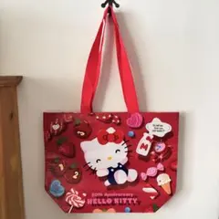【韓国】ハローキティ50周年　エコバッグ　オリヤン　ショッパー　サンリオコラボ