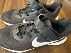 Nike ブラック スニーカー ベルクロ　22cm