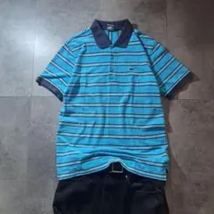 00s NIKE archive polo shirt striped y2kのサムネイル