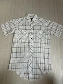 90s Wrangler ウエスタンチェック半袖シャツ 15のサムネイル