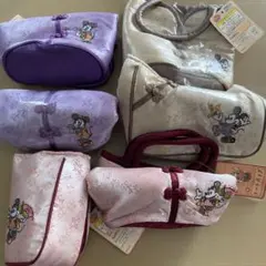 ミッキー・ミニーポーチセット(ピンク色)2点