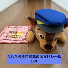 ６枚目写真のおまけシールセット付き　中型パウパトロール人形andハンカチ