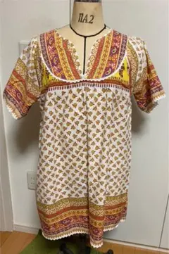 エスニック　チュニック　Ships コットン