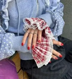 新品【Ciaopanic】マルチWAYチェック付け袖 レッド【新品、未使用】