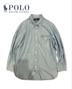 美品 90年代 シャンブレーシャツ マチ付き ラルフローレン RRL ポニーなし