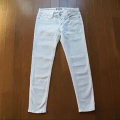 YANUK PATRICIA ANKLE ホワイト スキニーデニム