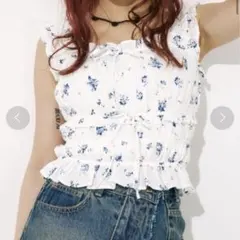 SLY SUCKER GATHER CAMI トップス