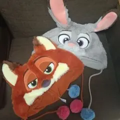 ズートピア　ニック・ワイルドとジュディ・ホップス キャップ