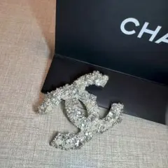 CCロゴ ブローチ シルバー