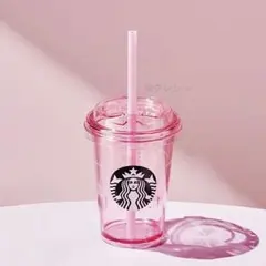 【韓国限定】スターバックス サクラ ミニコールドカップ 300ml ストロー付き