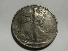 1943年 ウォーキングリバティ ハーフダラー銀貨のサムネイル