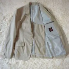 高級 赤タグ タケオキクチ ベージュ サマー テーラードジャケット アンコン M