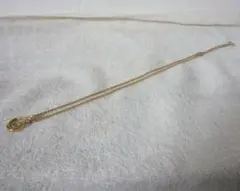 良品　Christian Dior　金属素材　ラインストーン　ネックレス