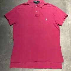 Polo by Ralph Lauren ピンク ポロシャツ S 半袖 鹿子編み