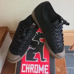 CHROME ローカットスニーカー ブラック ガムソールのサムネイル