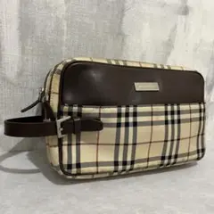 美品 バーバリー A4可 ハンドバッグ ショルダーバッグ 肩掛け ノバチェック BURBERRY バーバリー ノバチェック ショルダーバッグ PVC