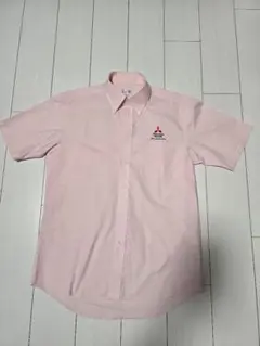 ピンク 半袖 ビジネスシャツ