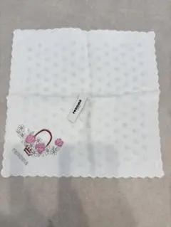 レノマパリス　花かご刺繍ハンカチ