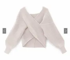 カシュクールニットトップス[mb1515]