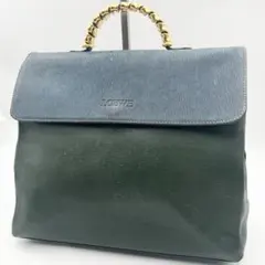 ロエベ ベラスケス バニティバッグ Mサイズ グリーン LOEWE