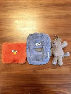 【新品】ジェラートピケぬいぐるみ キーリング／セサミストリートポーチ ３点セット