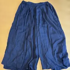 COLLINS STUDIO ガウチョパンツ ネイビー L