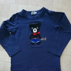 【再値下げ】ミキハウス ダブルビー ロンT  ネイビー 110㎝