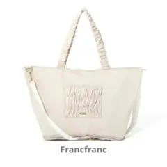 Francfranc クラシックフラワー2WAYキャリーオントート ライトピンク