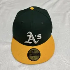 New Era 59FIFTY キャップ 7 1/8 ダーク　グリーン　イエロー