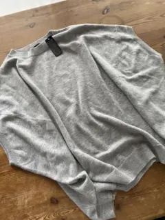 未使用　ミズイロインド　ニットベスト　グレー
