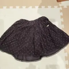 petit main 水玉スカートブラウン 110