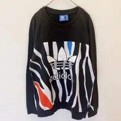adidas Originals ゼブラ柄 スウェット トレーナー　ブラック　Mのサムネイル
