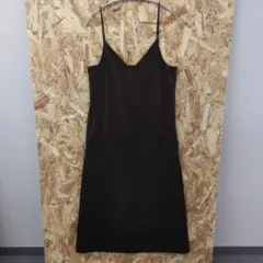 Kastane　ブラックキャミソールロングワンピース