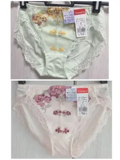 Triumph ショーツ 2枚セット Mサイズ 花柄刺繍のサムネイル