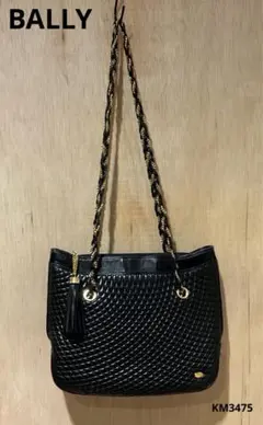 BALLY バリー イントレチャート チェーン ショルダーバッグ フリンジ本