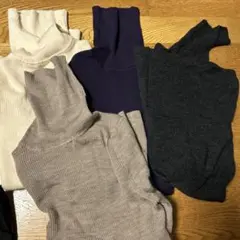 タートルネックニット 4色セット