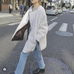 【新品未使用タグ付き】CASAFLINE カーサフライン ウールファーコート 2025年最新】CASA fline ファーコートの人気アイテム - メルカリ