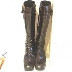 アルフレッドバニスター パテント ロング ブーツのサムネイル