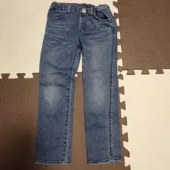 DOUBLE.B デニムブルー ストレートパンツ 110