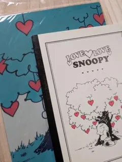 【未使用】【スヌーピー】 クリアファイル　ノートLOVE LOVE SNOOPY