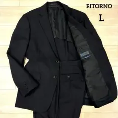 美品✨RITORNO 洗えるスーツ セットアップ AB6 洋服の青山 濃紺 L