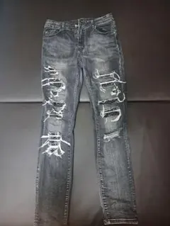 henstls ダメージ スキニーデニム size30 - メルカリ