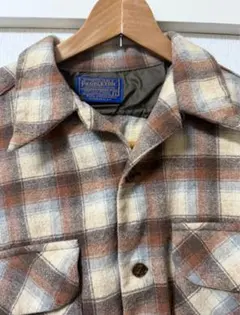 70s Pendleton ボードシャツ　ヴィンテージ　ウール　開襟　US古着
