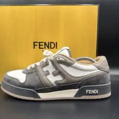 新品】フェンディ マッチ ロートップ スニーカー FFロゴ メンズ グレー