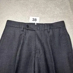 38 美品　秋冬　インコテックス　スラックス　グレー　42 ウール