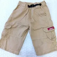 ベージュ ハーフパンツ　半ズボン　130
