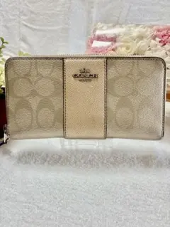 COACH コーチ ゴールド 長財布&キーケース ☆金運アップ↑☆