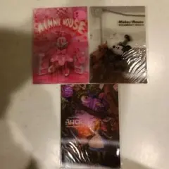 【訳あり】ディズニー 3Dポストカード 3枚ミニー アリス 蒸気船ウィリー